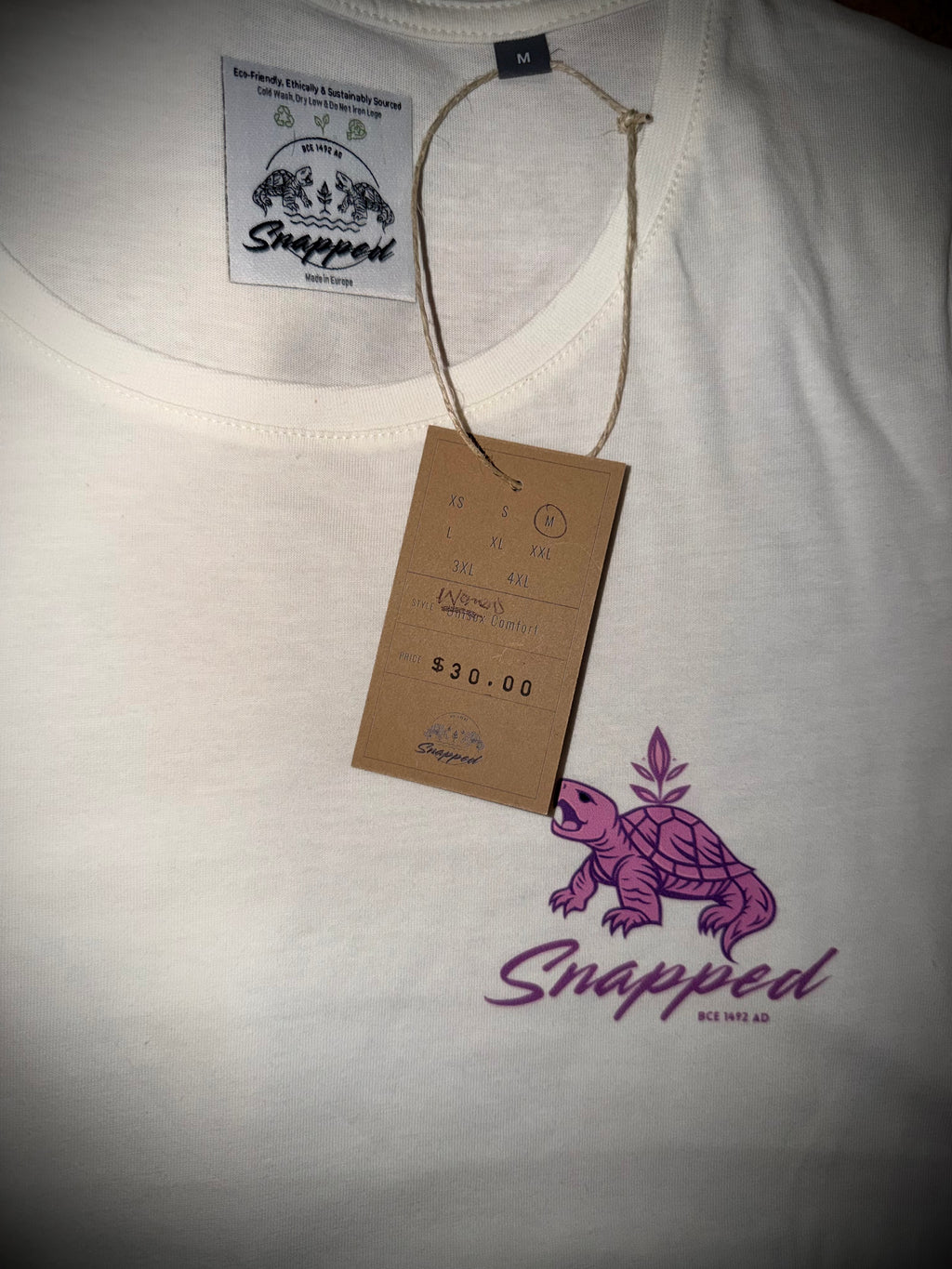 Women’s Cream & Lilac Tee