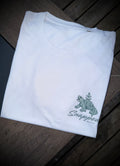White & Sage Light Weight Tee