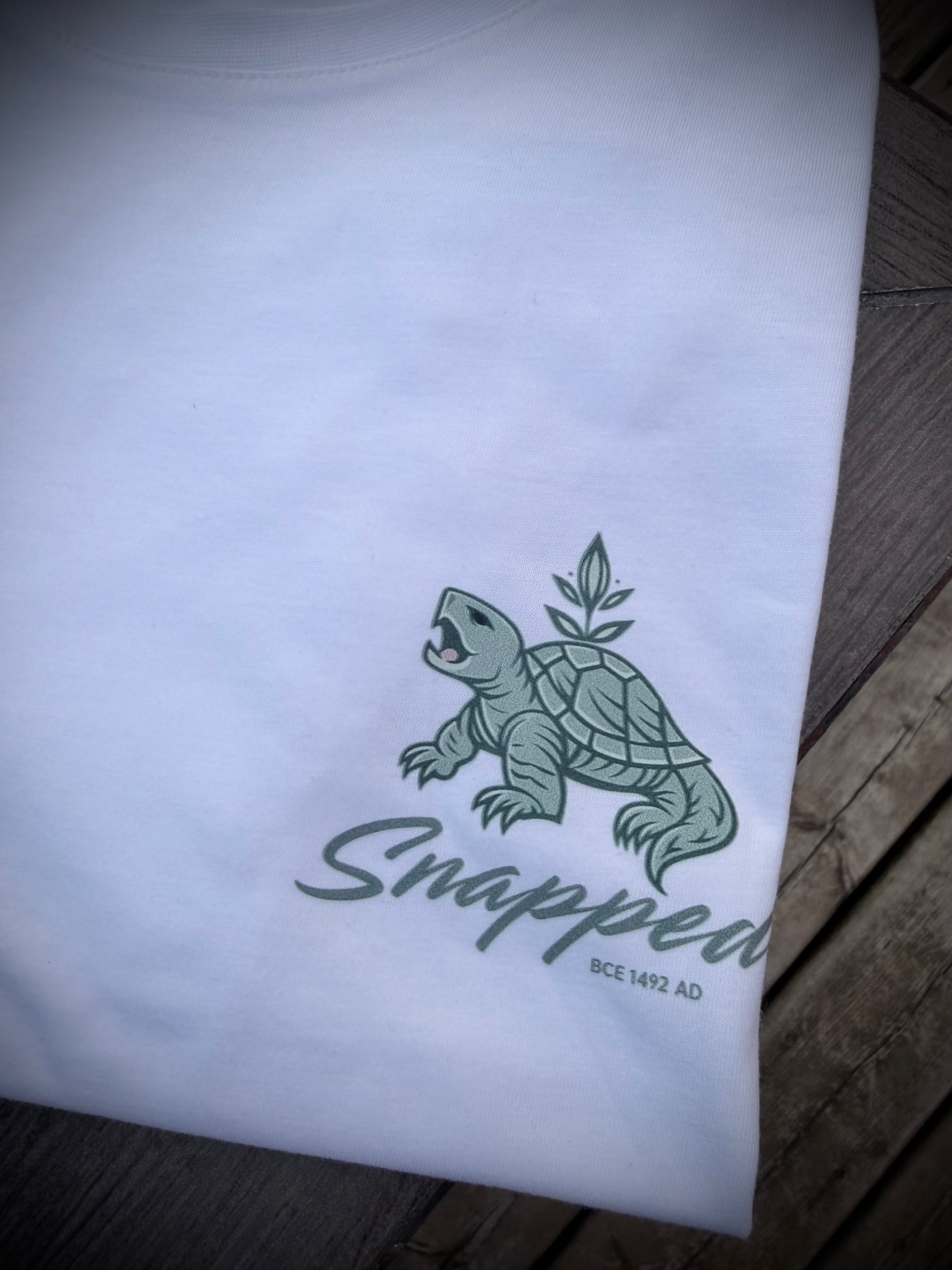 White & Sage Light Weight Tee